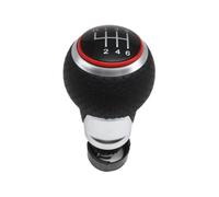 MKGKACVCPT Knob Only Gear Knob Manual 5-Speed / 6-Speed for A3 S3 8P 2003-2013 for A4 S4 for Q5 S-Line 2007-2015 Red/Silver Stylish Shift Lever 1 Gear Stick Shift(Red 6 Speed)
