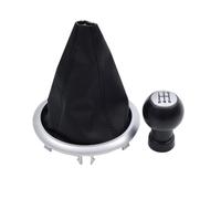 MKGKACVCPT Knob with Boot Gear Shifter Knob Manual for Suzuki for Swift 2005-2010 Second Generation SX4 2007-13 for Alto 2010-15 Black ABS Stylish Gear Stick 1PC/2PCS(Combo B)