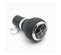 MKGKACVCPT Knob with Boot Shift Knob Manual OE 3C0711113a for VW for Passat B6 2006 2007 2008 2009 2010 ABS/PU Leather 6-Speed Black Stylish Shift Lever 1(Gear knob)