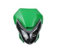 MKGKACVCPT motorcycle headlight For Motorcycle Dirt Pit Bike Universal 12V 35W Motorcycle Headlight LED Front Headlamp Fairing(Green)