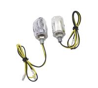 MKGKACVCPT Motorcycle Tail Light LED Motorcycle Turn Signal Lights Blinker Flashing Indicator 12V Housing Chrome Bolt Screw Lamp Bulb Power(Chrome)
