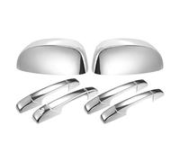 MKGKACVCPT Wing Mirror Shell For GMC For Sierra 3500 HD 2007-2014 1 Set Car Exterior Chrome Plated Half Mirror Covers Handle Cover Cap Overlay