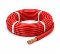 MKGT 10mm² 8 AWG Automotive Cable 70A Thin Wall Single Core Copper Wire Flexible Battery Connection Cable for 12V 24V Inverter Solar Car Audio Wiring (Red, 5M Coil)