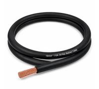 MKGT 110A Hi-Flex Battery Cable - 16mm2 5 Gauge Pure Copper Single Core PVC Welding Wire for 12V & 24V Automotive, Campervan, Solar, Inverter & Leisure Battery Systems (Black, 1 Meter)