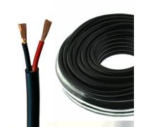 Mkgt 12V 24V Automotive 2 Core Round Twin Thin Wall Wiring Red Black Wire Cable 0.5mm 11 Amp (100 Metres Drum)