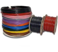 MKGT 12V 24V Single Core Automotive 1.0mm² 2.0mm² Stranded Copper Cable Thin Wall Wire 16.5/25 Amps (YELLOW 2.0mm², 50M Roll)