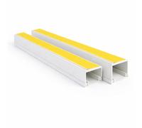 Mkgt 2X White Self Adhesive Pvc Cable Trunking (L)1M (W)16mm (D)10mm