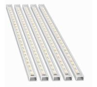 Mkgt 5 X 2M Aluminium Surface Mounted Led Profile With Transparent Diffuser Cover 14 X 7mm