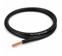 MKGT 70A Hi-Flex Battery Cable - 10mm2 10 Gauge Pure Copper Single Core PVC Welding Wire for 12V & 24V Automotive, Campervan, Solar, Inverter & Leisure Battery Systems (Black, 2 Meters)