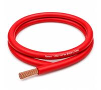 MKGT Flexible Battery & Welding Cable - Pure Copper Single Core PVC Wire for Automotive, Solar, Camper & Inverter Use (16mm2 Red, 5 Meters)