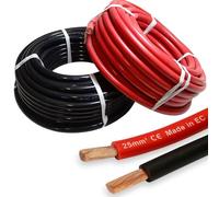 MKGT Hi-Flex 25mm² 170 Amp Automotive Starter/Inverter/Welding/Battery PVC Cable Wire (Black, 6 Metres)