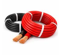 MKGT Hi-Flex 50mm² 345 Amp Automotive Starter/Inverter/Welding/Battery PVC Cable Wire - High Current Multi-Strand Copper Power Cable for Car, Van, Marine & Off-Grid Use (Red, 9 Metres)