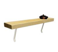 MKGT Rustic Radiator Shelf No Drill, Slim Narrow Design (Antique Pine, 130cm) in Yellow | Size: 1 Pack MKGT Yellow 1 Pack