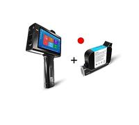 MKHFP Portable Inkjet Coder, 25.4mm Intelligent Handheld Inkjet Printer Is Portable, Can Print Logo, Barcode, 2D Code, Etc., Easy To Operate.(Printer 1 red ink)