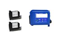 MKHFP Portable Inkjet Coder, PC11Plus 12.7/25.4mm Mini Portable Printer, 2D Strip Lot Logo Expiration Date, Handheld Inkjet Printer Labels(With 2 inks-25.4mm)