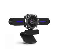 MKHFP Streaming Webcam, 4K AI Auto Framing Webcam Conference Web Camera With Dual Omni-Directional Microphones 80° Wide Angle Field View For Conferencing