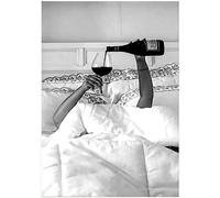 MKHFUW Canvas Wall Art Black and White Photo Feminist Poster Trendy Girl Fashion Home Wall Decoration - Without Frame (Photo 04.50 x 70 cm x 1)