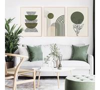 MKHFUW Set of 3 Abstract Botanical Leaf Printed Wall Art, Boho Posters - Line Drawing Woman, No Frame (Design 05, 3 Pieces - 70 x 100 cm)