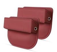 MKHIXTSL Car Leather Storage Gap Bag Filler Organizer for BMW Mini One/Cooper R50 R53 Hatchback 2001-2006, 2Pack Universal Multifunctional Console Side Pocket Seat Box for Phones Keys Cards, C/Red