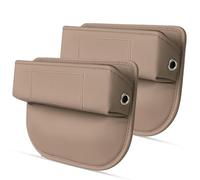 MKHIXTSL Car Leather Storage Gap Bag Filler Organizer for Kia Sportage NQ5 Year 2023-2025, 2Pack Universal Multifunctional Console Side Pocket Seat Box for Phones Keys Cards, D/Beige
