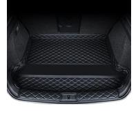MKHIXTSL Car Leather Trunk Mats Boot Liners For MG HS Trophy 2020-2025, Tailored Anti-Slip Waterproof Cargo Pet Carpets with Raised Edges, Protector Accessories,A/Black