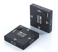 MKHQST 2pcs 4K60HZ for HDMI2.0 3 Port Switch 1 Converter 3 Input 1 Output Switch YUV4:4:4 HDR Three Host Shared Display Video Converters