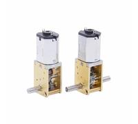 MKHQST 2PCS DC 3/6/12V Micro Gear Motor Slow Speed Metal Gearbox Reducer N20 Electric Motor 4-381RPM Stepper Motor(DC6V 68RPM,Single Axis)