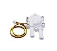 MKHQST Flowmeter 2pcs Hall-effect Water Flow Meter S304 Miniature Sensor With 3/8" Barb Fitting For Coffee Machines And Dispensers(XH Cable 25cm (0° angle))