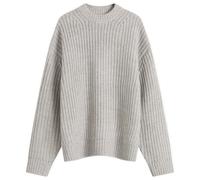 MKI Men's Chunky Rib Knit Crewneck Grey
