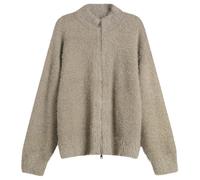 MKI Men's Faux Alpaca Knit Track Jacket Charcoal Melange