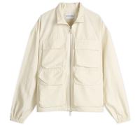 MKI Men's Washed Cotton Nylon Track Jacket Bone