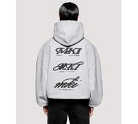 MKI MIYUKI ZOKU Mens Box Fit Stack Hoodie - Colour: Grey - Size: XL