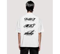 MKI MIYUKI ZOKU Mens Box Fit Stack T-Shirt - Colour: White - Size: XL