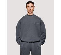 MKI MIYUKI ZOKU Mens Box Fit Uniform Crewneck Sweatshirt - Colour: Pigment Black - Size: Small