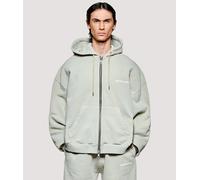 MKI MIYUKI ZOKU Mens Box Fit Uniform Zip Through Hoodie - Colour: Pigment Cement - Size: Medium