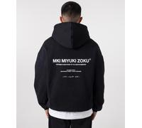 MKI MIYUKI ZOKU Mens Oversized Design Studio Hoodie - Colour: Black - Size: XL