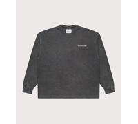 MKI MIYUKI ZOKU Mens Oversized Long Sleeve Uniform T-Shirt - Colour: Pigment Black - Size: Medium