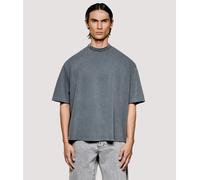 MKI MIYUKI ZOKU Mens Relaxed Box Fit 220 GSM Slub T-Shirt - Colour: Pigment Black - Size: Large