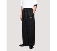 MKI MIYUKI ZOKU Mens Relaxed Fit Linen Wide Leg Pants - Colour: Black - Size: M/32W