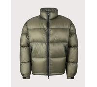 MKI MIYUKI ZOKU Mens Translucent Funnel Neck Bubble Jacket - Colour: Olive - Size: Medium