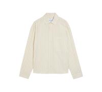 Mki Miyuki Zoku Striped Textured Cotton Shirt - Off White - XL