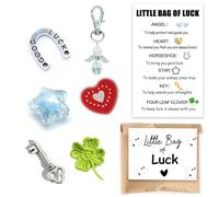 MKISHINE Good Luck Meaning Small Bag gift, Little Bag of Luck, Luck Keepsake, Positivity, Lucky Charm, Thinking of You, Friendship, Good Luck Exams, Positivity Thinking of You Best Wishes