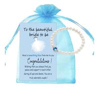 MKISHINE Something Blue Gift Card for Bride, Gifts for Daughter on Wedding Day Something Blue for Bride on
