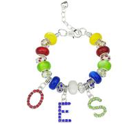 MKISWIN Order of The Eastern Star Gift for Women OES Bracelet OES Symbol Gift Greek Sorority Gift Paraphernalia Jewelry Sisterhood Gift for Soror Sister, 2.4 inches, alloy, crystal