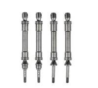 MKIUYVD cvd drive shaft rc car For Traxxas For Slash 4X4 For Rustler For Stampede For VXL 1/10 RC Cars Steel Front And Rear Driveshaft CVD Assembly(Silver,Rear and Front)