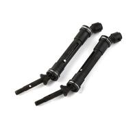 MKIUYVD cvd drive shaft rc car For Traxxas For Slash 4X4 For Rustler For Stampede For VXL 1/10 RC Cars Steel Front And Rear Driveshaft CVD Assembly(Black,Rear)