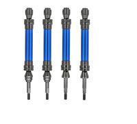 MKIUYVD cvd drive shaft rc car For Traxxas For Slash For Hoss For Stampede For VXL 4X4 Steel Front And Rear Drive Shaft Driveshaft CVD 1/10 rc Car Parts(Blue)