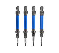 MKIUYVD cvd drive shaft rc car For Traxxas For Slash For Rustler For Stampede For Hoss For VXL 4X4 1/10 rc Car Parts Metal Front And Rear Drive Shafts CVD(Blue)