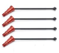 MKIUYVD cvd drive shaft rc car For Traxxas For X-Maxx 6S 8S 1/5 For Monster Truck rc cars Upgrades Parts Accessories Metal Front And Rear Drive Shaft CVD(Red,4pcs)