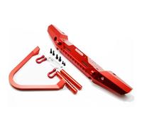 MKIUYVD Rc Bumper For HPI For VENTURE 1/10 RC Crawler Upgrade Part rc Car Accessories Aluminum Alloy Front Bumper Bull Bars(Red)